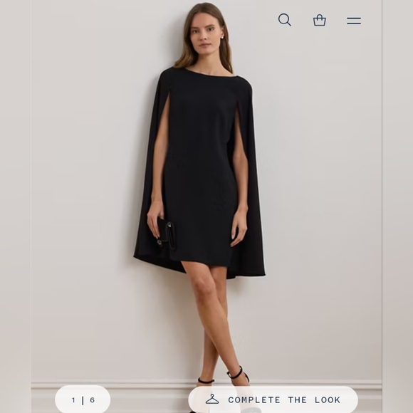 Lauren Ralph Lauren Dresses & Skirts - Lauren Ralph Lauren PETRA/ Cape LONG SLEEVE DRESS - Cocktail dress / Party Dress